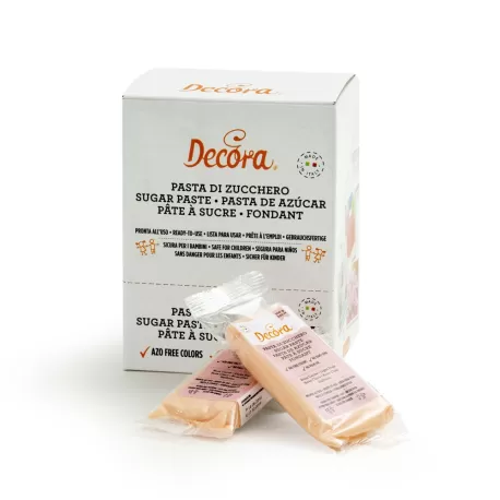 Pasta di zucchero rosa carne 100 g - Decora