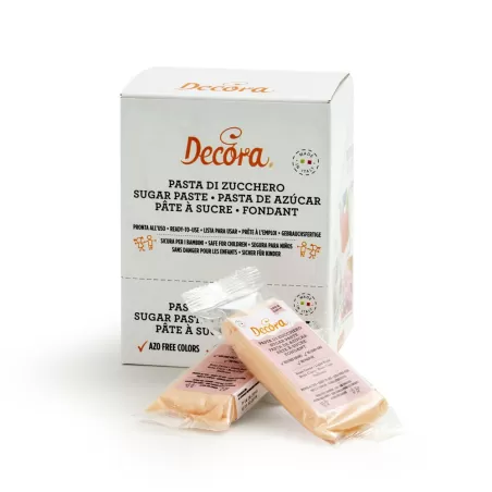 Pasta di zucchero rosa carne 100 g - Decora