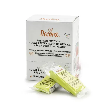 Pasta di zucchero verde mela 100 g - Decora