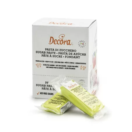 Pasta di zucchero verde mela 100 g - Decora