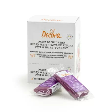 Pasta di zucchero violet 100 g - Decora