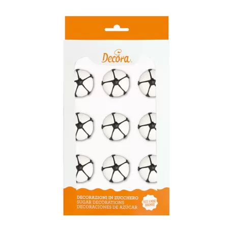 Cf 9 palloni da calcio in zucchero - Decora