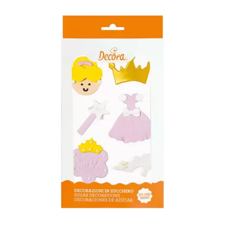 Cf 6 principessa rosa in zucchero - Decora