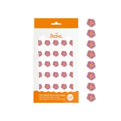 Cf 30 fiorellini piccoli rosa - Decora