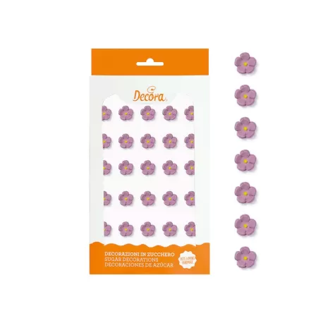Cf 30 fiorellini piccoli glicine - Decora