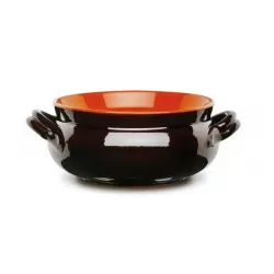 Casseruola umidiera 2 maniglie Cm.16 terracotta
