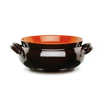 Casseruola umidiera 2 maniglie Cm.16 terracotta