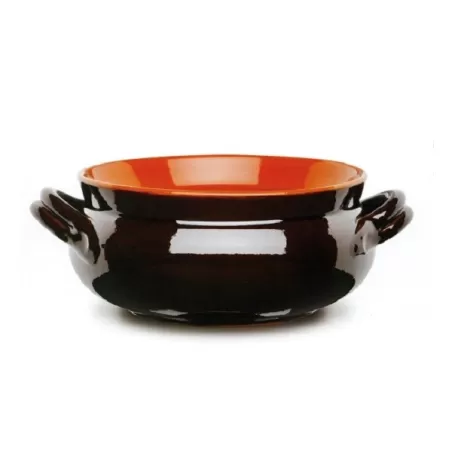 Casseruola umidiera 2 maniglie Cm.18 terracotta