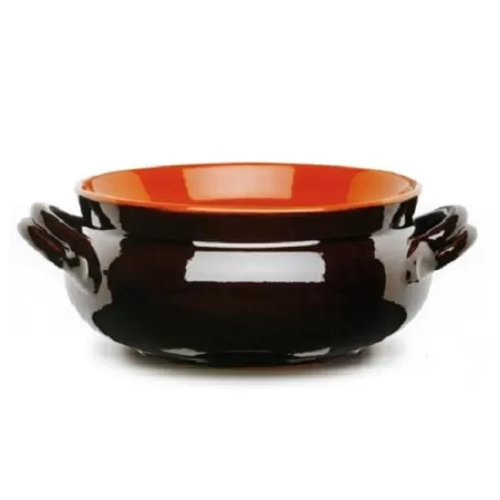 Casseruola umidiera 2 maniglie Cm.20 terracotta