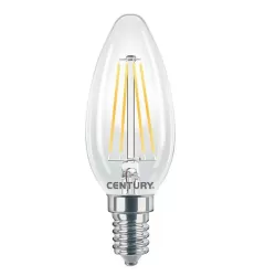 Lampadina led zaffiro candela E14 4,5W calda