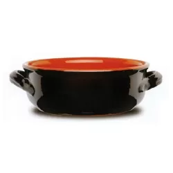 Tegame 2 manici in terracotta Cm.28
