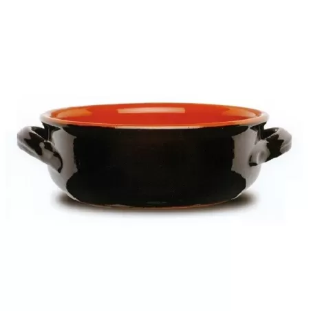 Tegame 2 manici in terracotta Cm.28