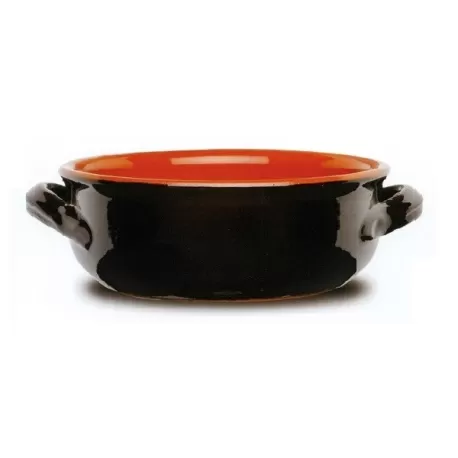 Tegame 2 manici in terracotta Cm.26