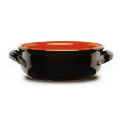 Tegame 2 manici in terracotta Cm.24