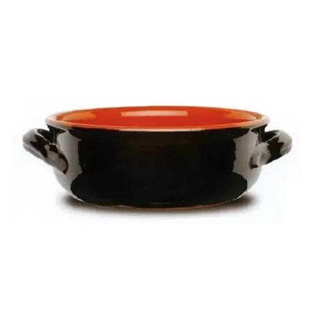 Tegame 2 manici in terracotta Cm.24