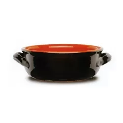 Tegame 2 manici in terracotta Cm.18