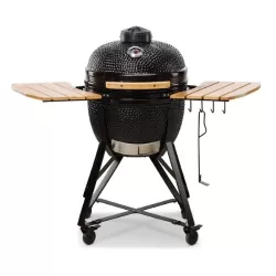 Barbecue a carbone in ceramica nero Media - Kamado Bono