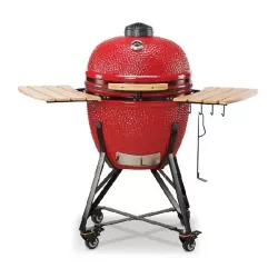Barbecue kamado a carbone in ceramica rosso Grande - Kamado Bono