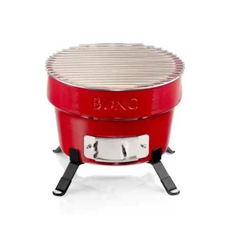 Barbecue a carbone in ceramica rosso Hibachi - Kamado Bono