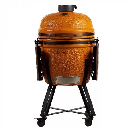 Barbecue kamado a carbone in ceramica arancione Large - Classe