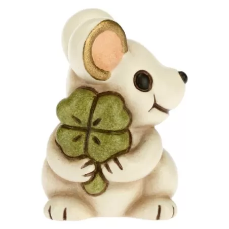 Mini topolino con quadrifoglio portafortuna - Thun