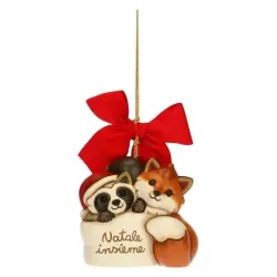 Addobbo natalizio volpe Grace e procione maxi - Thun