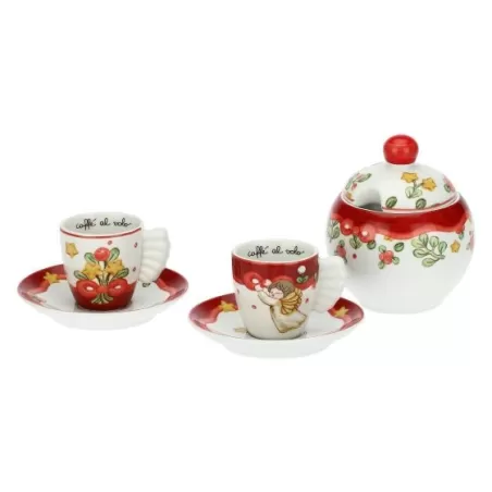 Set 2 tazzine caffe con zuccheriera Sweet Christmas - Thun
