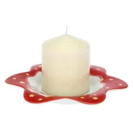 Candela con piattino Sweet Christmas - Thun