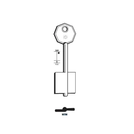 Chiave doppia mappa, Mottura - MTM - Silca