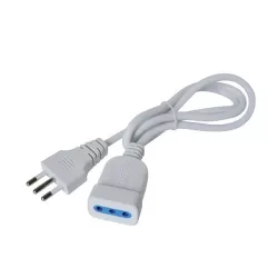 Prolunga Mt.5 spina 10 amper presa 10 amper bianca