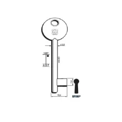 Chiave Passepartout, Patent - 6P1MP - Silca