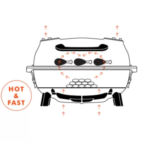 Barbecue a carbone Pk Grill & Smoker Original Silver, standard grid - PK Grill