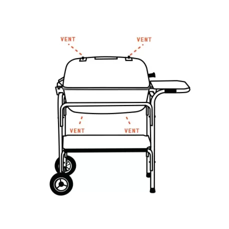 Barbecue a carbone Pk Grill & Smoker Original Graphite, standard grid - PK Grill