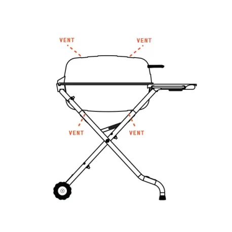 Barbecue a carbone Pk Grill & Smoker PK-TX Silver, standard grid - PK Grill