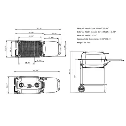 Barbecue a carbone Pk Grill & Smoker Original PK-300 Graphite - PK Grill 2