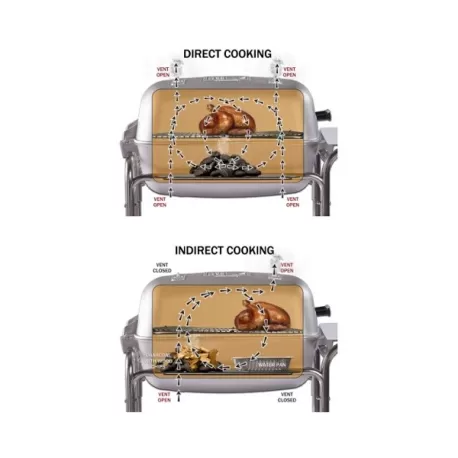 Barbecue a carbone Pk Grill & Smoker Original Silver, standard grid - PK Grill