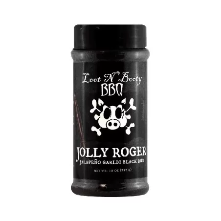 Bbq Rub - Jolly Roger Jalapeno Garlic Black Rub - Loot N' Booty