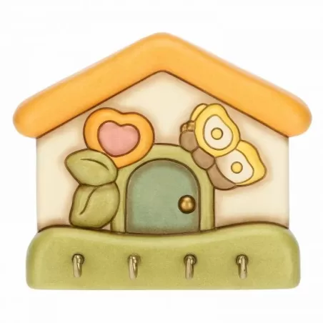 Appendichiavi casetta con 4 ganci - Thun