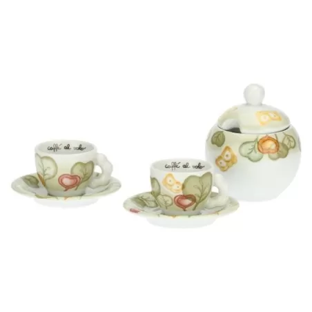Set 2 tazzine espresso con zuccheriera Claire - Thun