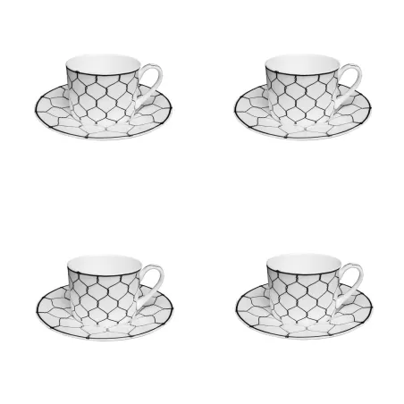 Ferri, Tazza Te con piatto 4 pezzi - Taitu