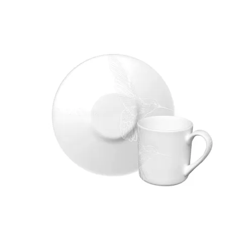 Bianco & Bianco, Tazza espresso con piatto - Taitu