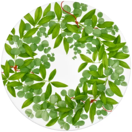 Fil Rouge Foglie, Piatto segnaposto - Taitu