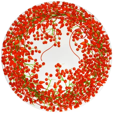 Fil Rouge Bacche, Piatto segnaposto - Taitu