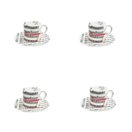 Fil Rouge Musica, Tazza espresso con piatto 4 pezzi - Taitu