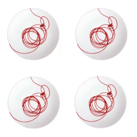 Fil Rouge Nodi, Piatto frutta 4 pezzi - Taitu