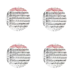 Fil Rouge Musica, Piatto pane 4 pezzi - Taitu 2