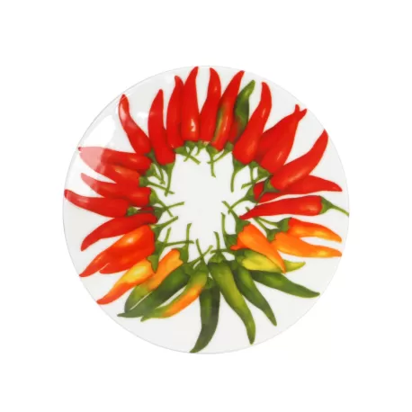 Dieta Mediterranea - Vegetables, Peperoncini - Piatto pane - Taitu