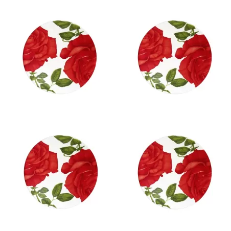 Red, Rose - Piatto frutta 4 pezzi - Taitu