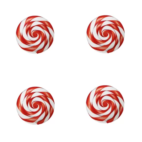 Red, Candy - Piatto pane 4 pezzi - Taitu