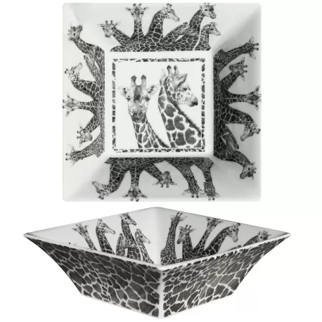 Wild Spirit, Giraffa - Ciotola quadrata media - Taitu